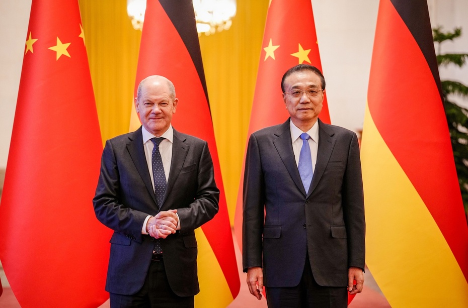Wizyta kanclerza Niemiec Olafa Scholza w Chinach. Fot. PAP/EPA