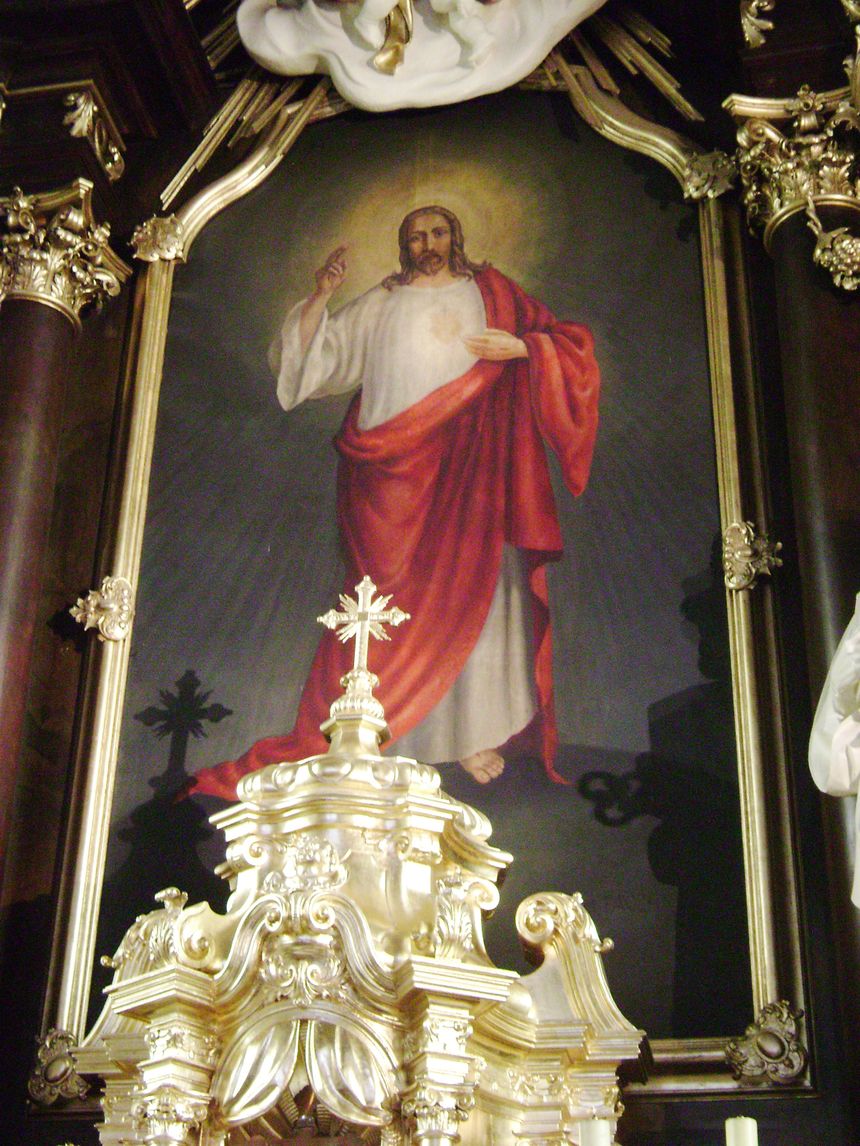 Obraz N. Serca P. Jezusa nad ołtarzem   foto graf13
