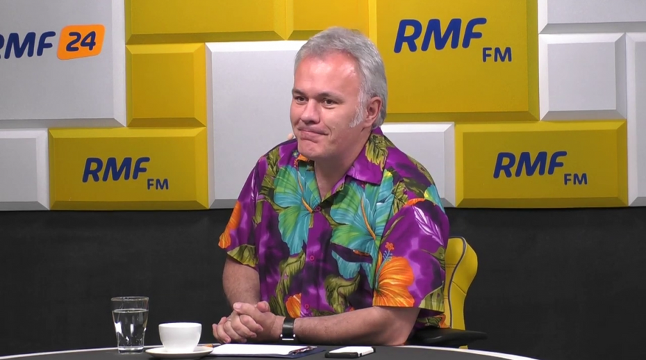 Robert Mazurek, gospodarz porannych rozmów w RMF FM. Fot. RMF FM