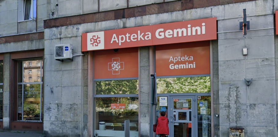 Apteka Gemini w Warszawie. Fot. Google Maps