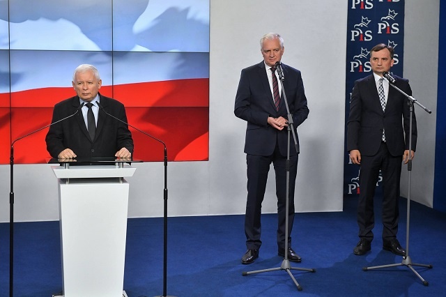 Jarosław Kaczyński o Zjednoczonej Prawicy. Fot.: PAP/Radek Pietruszka