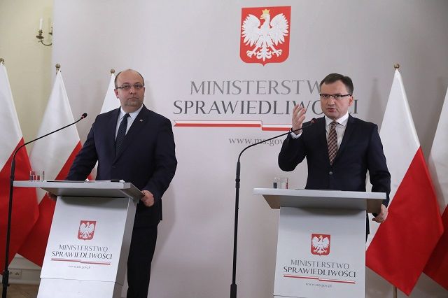 Łukasz Piebiak i Zbigniew Ziobro, minister sprawiedliwości