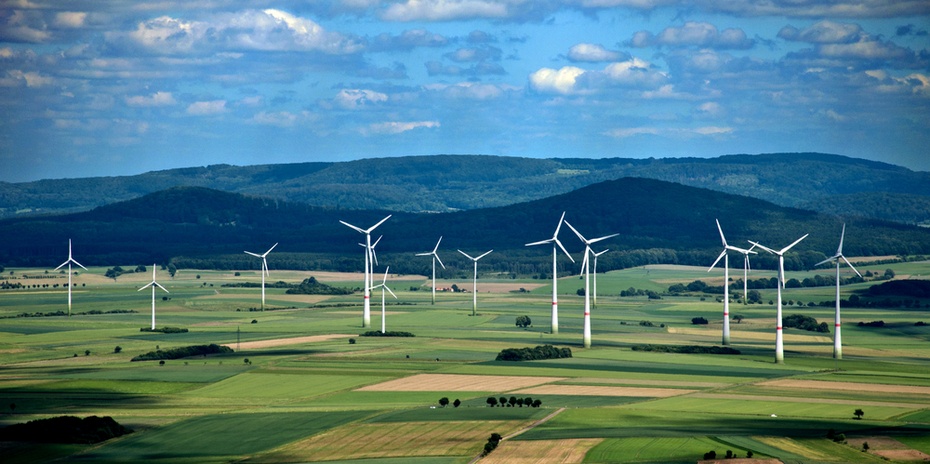 Farma wiatrowa w Niemczech, w landzie Hesja. Fot. Shutterstock