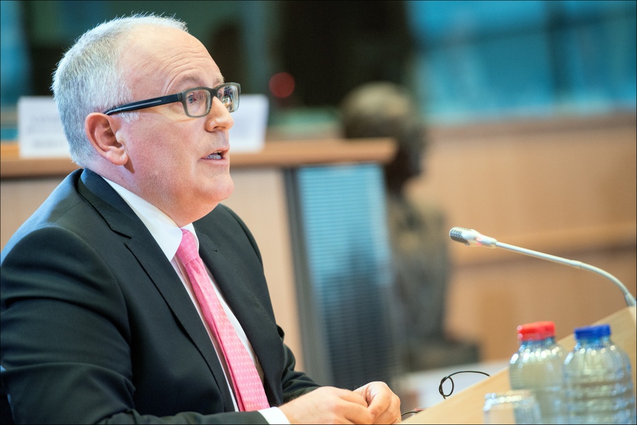 Wiceszef Komisji Europejskiej Frans Timmermans przemawia w Parlamencie Europejskim, fot. Flickr/EP