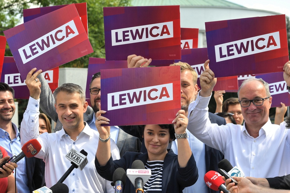 Lewica chce wystartować wspólnie z PO na listach do Senatu. Fot. PAP/Radek Pietruszka