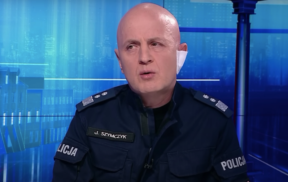 Komendant Główny Policji Jarosław Szymczyk. Źródło: TVP Info