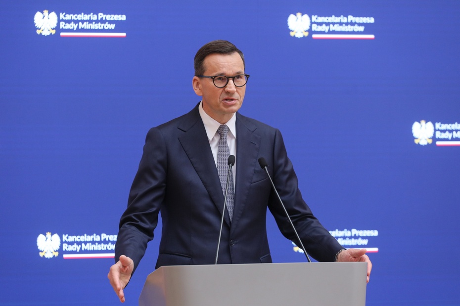 (Premier Mateusz Morawiecki. Fot. PAP/Paweł Supernak)