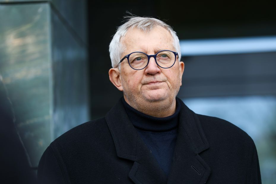 na zdjęciu: Marek Siwiec na bierfingu prasowym, zdjęcie archiwalne. fot. PAP/Rafał Guz