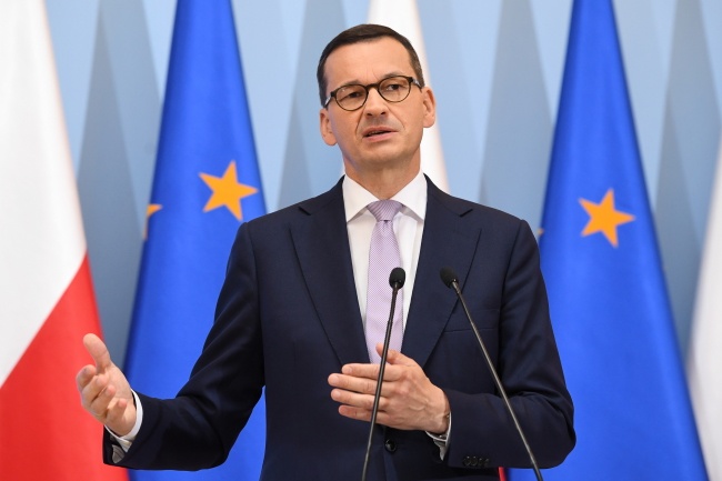 Projekt budżetu na 2020 r. zakłada brak deficytu - poinformował we wtorek po posiedzeniu rządu premier Mateusz Morawiecki. Fot. PAP/Radek Pietruszka