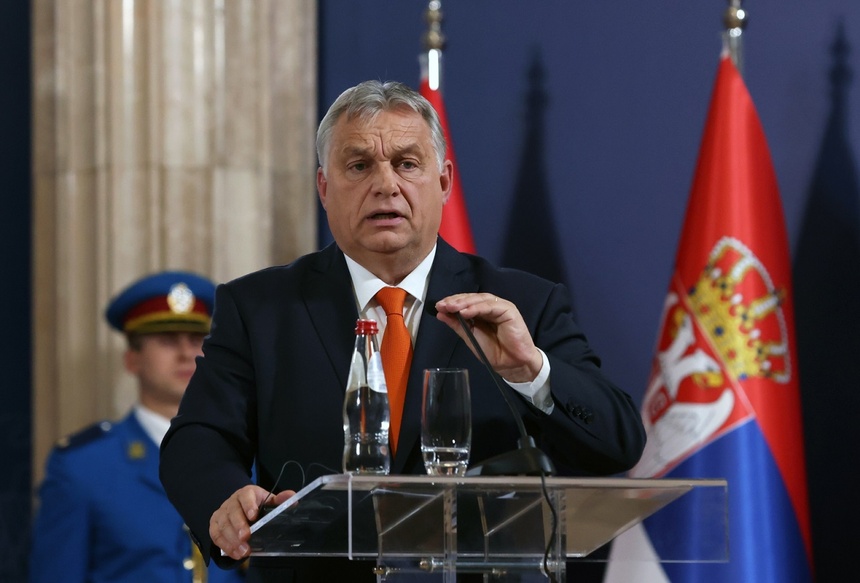 Węgierski lider Victor Orban. Fot. PAP/EPA
