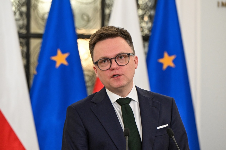 Marszałek Sejmu Szymon Hołownia. Fot. PAP/Radek Pietruszka