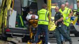Atak ma meczet w Christchurch, fot. PAP/EPA/Martin Hunter