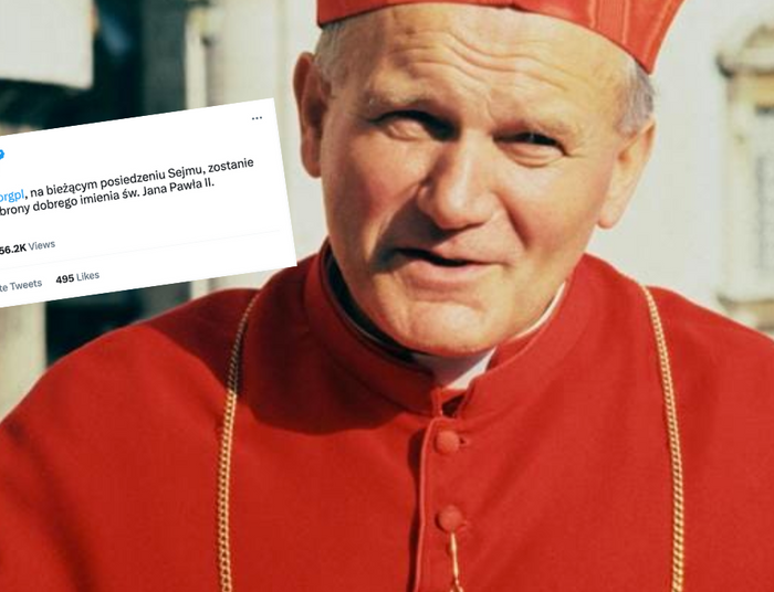 Rząd chce chronić dobre imię Jana Pawła II. PiS zapowiada uchwałę