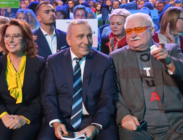 Lech Wałęsa na konwencji KO o Kornelu Morawieckim: To był zdrajca