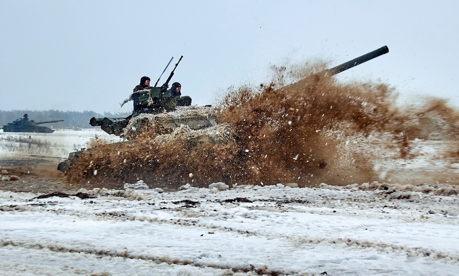 Niebezpieczeństwo wojny rosyjsko-ukraińskiej. Fot. PAP/EPA/SERGEY KOZLOV