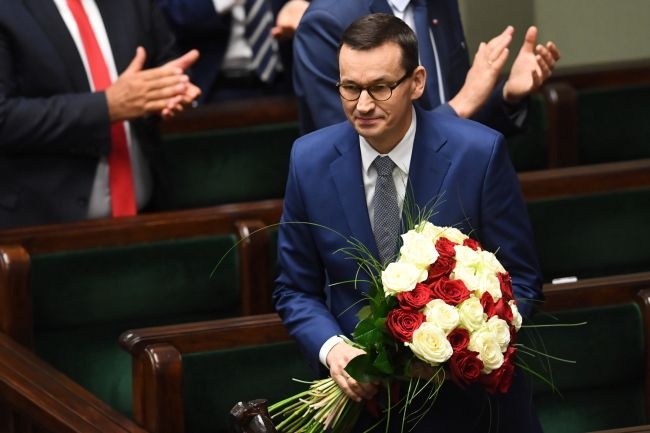 Sejm w czwartkowym głosowaniu udzielił wotum zaufania dla rządu Mateusza Morawieckiego. Fot. PAP/Radek Pietruszka