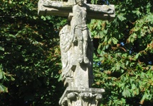 Krzyż w Santiago de Compostela (Galicia) - ten jest z czasów dawniejszych, więc bezpieczny