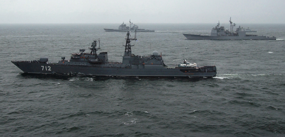 Na zdjęciu fregata rosyjskiej marynarki wojennej. fot. CC0