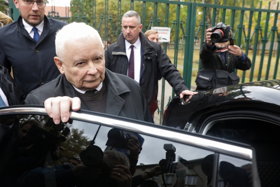 Prezes PiS Jarosław Kaczyński. Fot. PAP/Tomasz Gzell