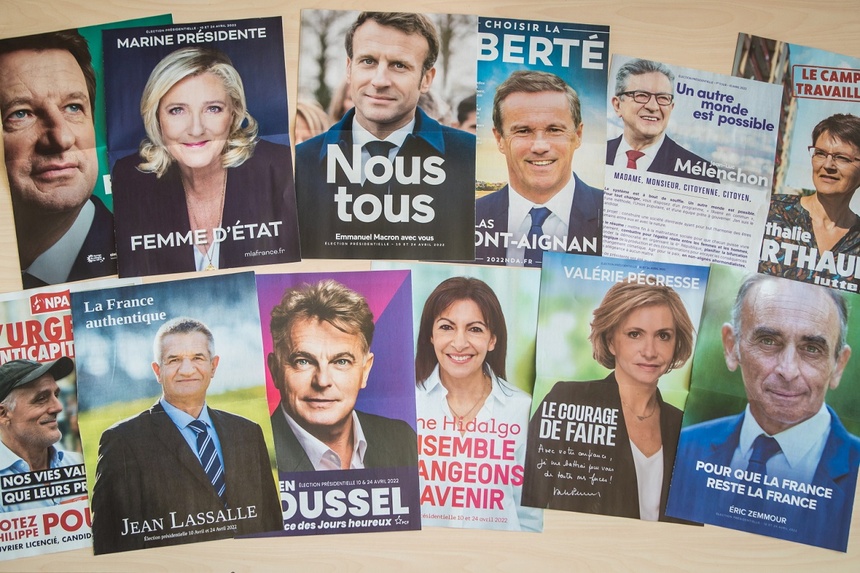 Wybory prezydenckie we Francji. Fot. PAP/EPA/CHRISTOPHE PETIT TESSON