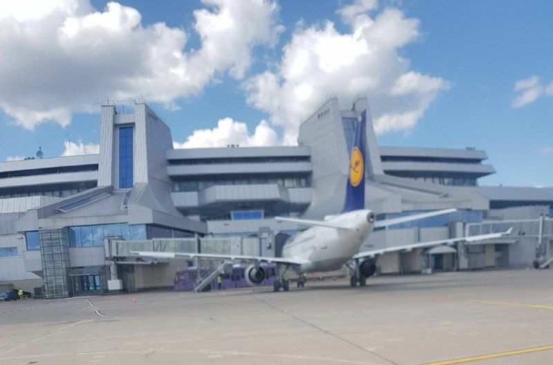 Międzynarodowy port lotniczy w Mińsku. Fot. Twitter