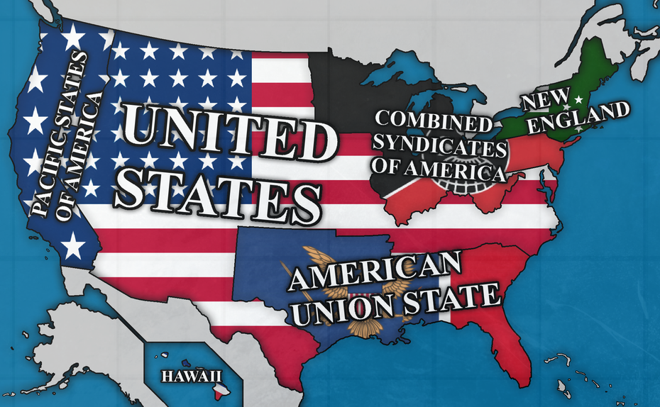 https://www.reddit.com/r/Kaiserreich/comments/e37856/my_map_of_the_second_american_civil_war/