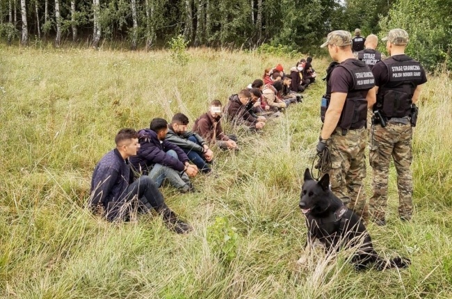 Migranci próbują przekroczyć także granicę z Polską, fot. Straż Graniczna