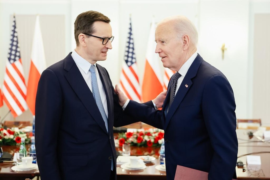 Premier Morawiecki i prezydent USA Joe Biden. fot. Mateusz Morawiecki/Facebook