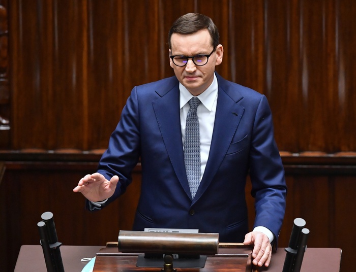 Morawiecki wszedł na mównicę. Zwrócił uwagę opozycji na jeden szczegół