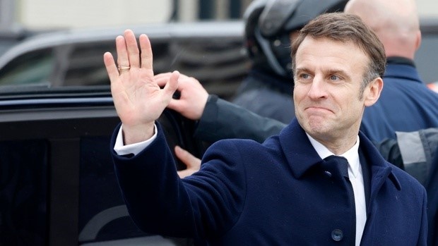 Emmanuel Macron. Fot. PA/LUDOVIC MARIN / POOL MAXPPP OUT Dostawca: PAP/EPA.