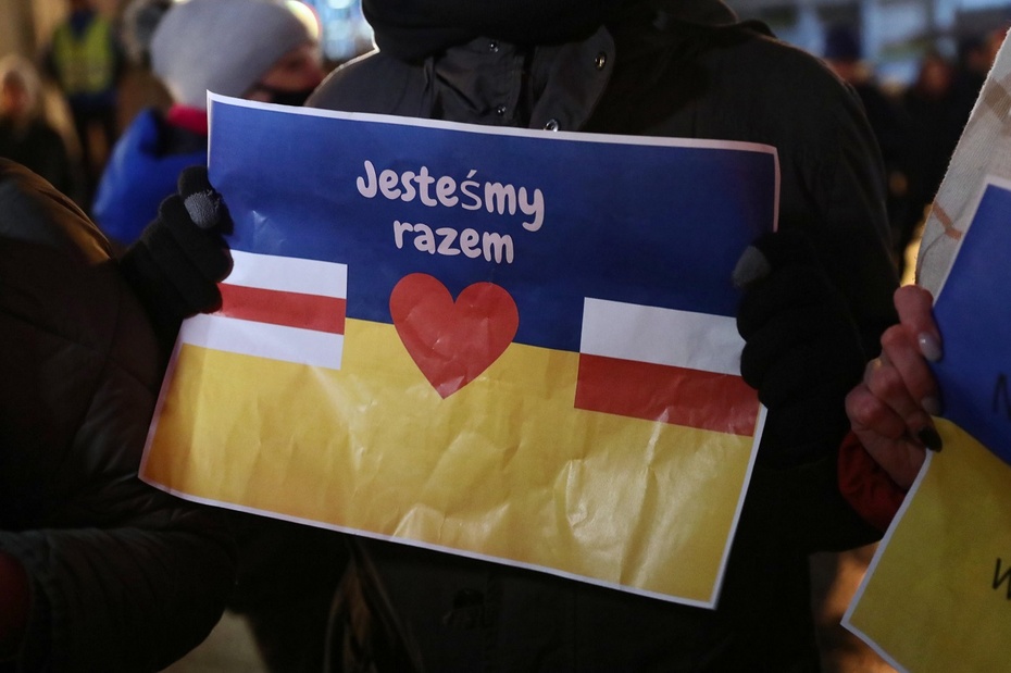 Czy tragedia w Przewodowie spowoduje zmianę w relacjach posko-ukraińskich? Fot. PAP/Tomasz Gzell