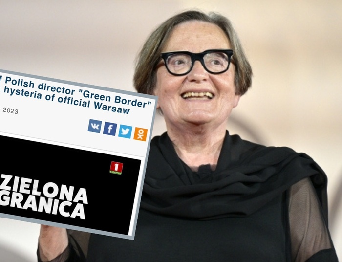 Białoruska propaganda już wykorzystuje film Holland. Piszą, że to wszystko prawda