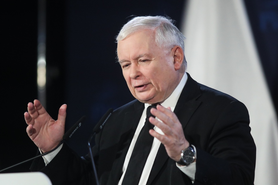 Jarosław Kaczyński w wywiadzie dla Radia Łódź mówił m. in. o reformie sądownictwa i sytuacji politycznej w UE. (fot. PAP)
