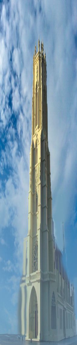 The Tower of Christianity Warsaw najwyższy budynek w UE i PL propozycja neo-gotycka3