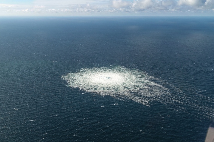Eksplozja na Morzu Bałtyckim. Fot. PAP/EPA