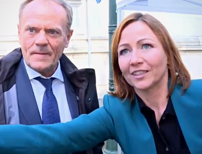 "Wiadomości" TVP atakują dziennikarkę Polsatu. Poszło o Donalda Tuska