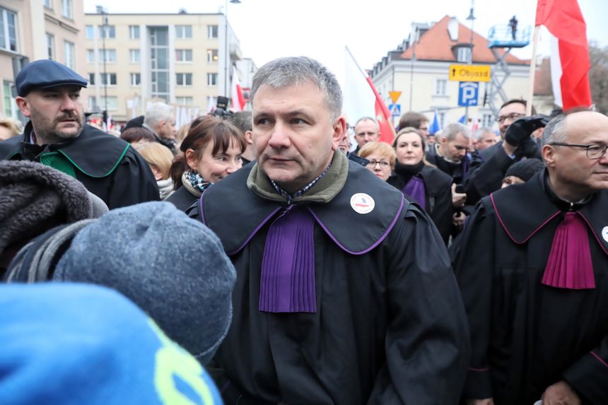 Sędzia Waldemar Żurek na Marszu Tysiąca Tóg