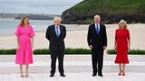 Para prezydencka USA na spotkaniu grupy G7. fot. PAP/EPA/HOLLIE ADAMS/INTERNATIONAL POOL