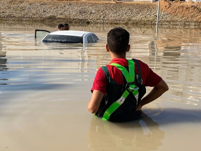 W powodzi, która dotknęła targaną wojną domową Libię, mogło zginąć ponad 20 tysięcy ludzi. Fot. PAP/EPA/HANDOUT