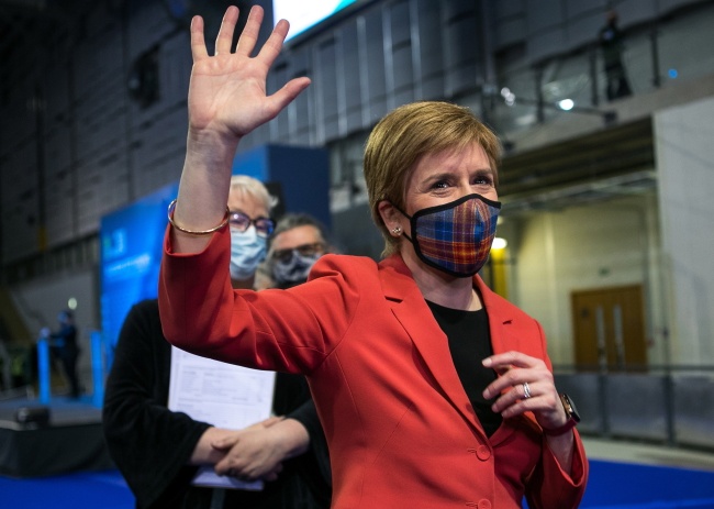 Nicola Sturgeon, premier Szkocji, liderka Szkockiej Partii Narodowej. Fot. PAP/EPA/ROBERT PERRY