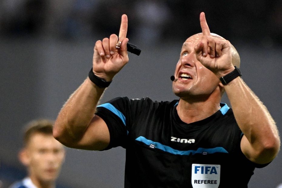 Szymon Marciniak poprowadzi finał Mistrzostw Świata w Katarze Francja - Argentyna. Źródło: PAP/Darek Delmanowicz