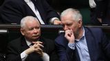 Prezes PiS Jarosław Kaczyński i jego koalicjant Jarosław Gowin. Warszawa, Sejm, 14 grudnia 2018 (Fot. Sławomir Kamiński / Agencja Gazeta)