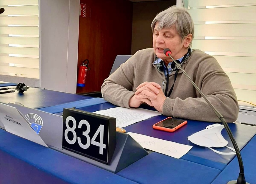 Janina Ochojska w europarlamencie, fot. Facebook/profil Janiny Ochojskiej