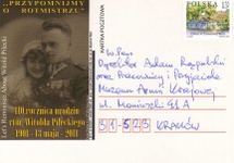 Pocztówka akcji "Przypomnijmy o Rotmistrzu" na 110. urodziny Witolda Pileckiego.