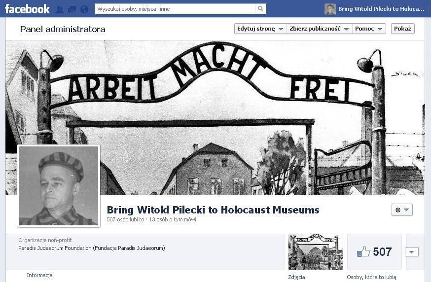 Strona "Bring Witold Pilecki to Holocaust Museums"