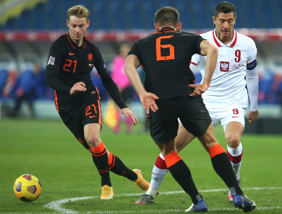 Polska-Holandia 1:2. Fot. PAP/Andrzej Grygiel