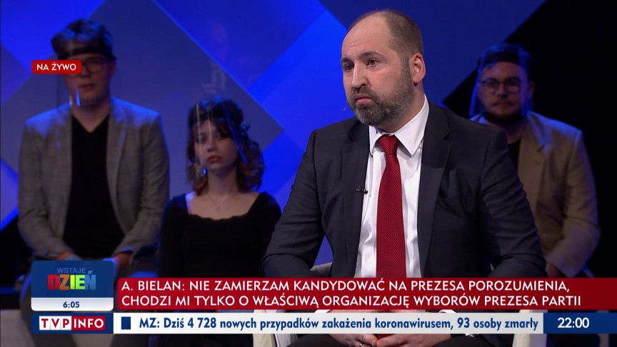 Adam Bielan zastąpi Jarosława Gowina? Fot. TVP INFO