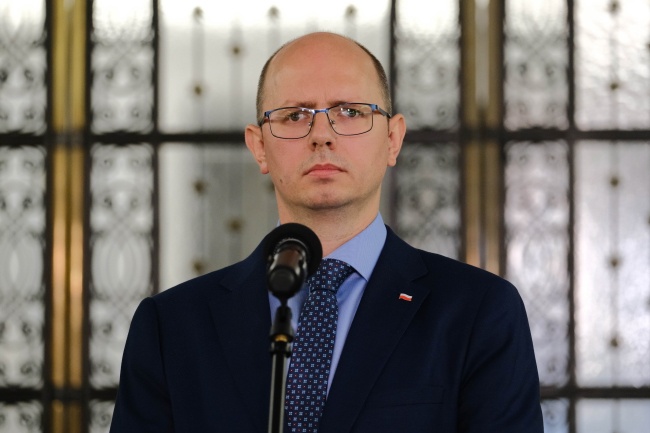 Dr hab. Błażej Kmieciak został w piątek wybrany na przewodniczącego państwowej komisji do spraw wyjaśniania przypadków pedofilii. Fot. PAP/Mateusz Marek