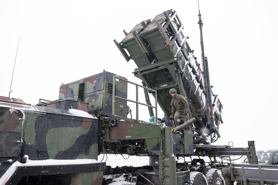 Na Ukrainę przybyły systemy przeciwrakietowe Patriot. Fot. PAP/EPA/Sebastian Kahnert