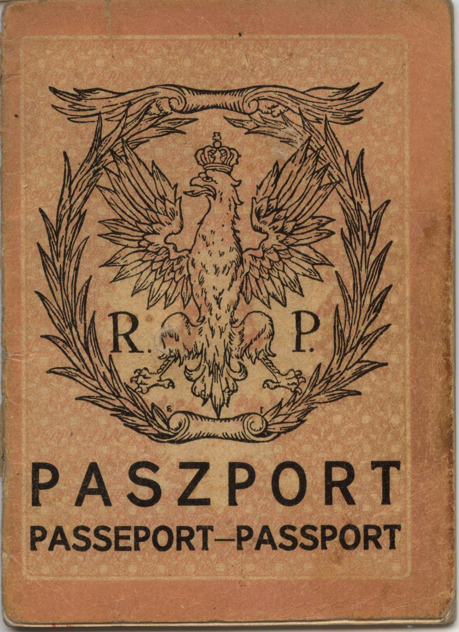 Okładka przedwojennego paszportu. Zdjęcie: Alpejski